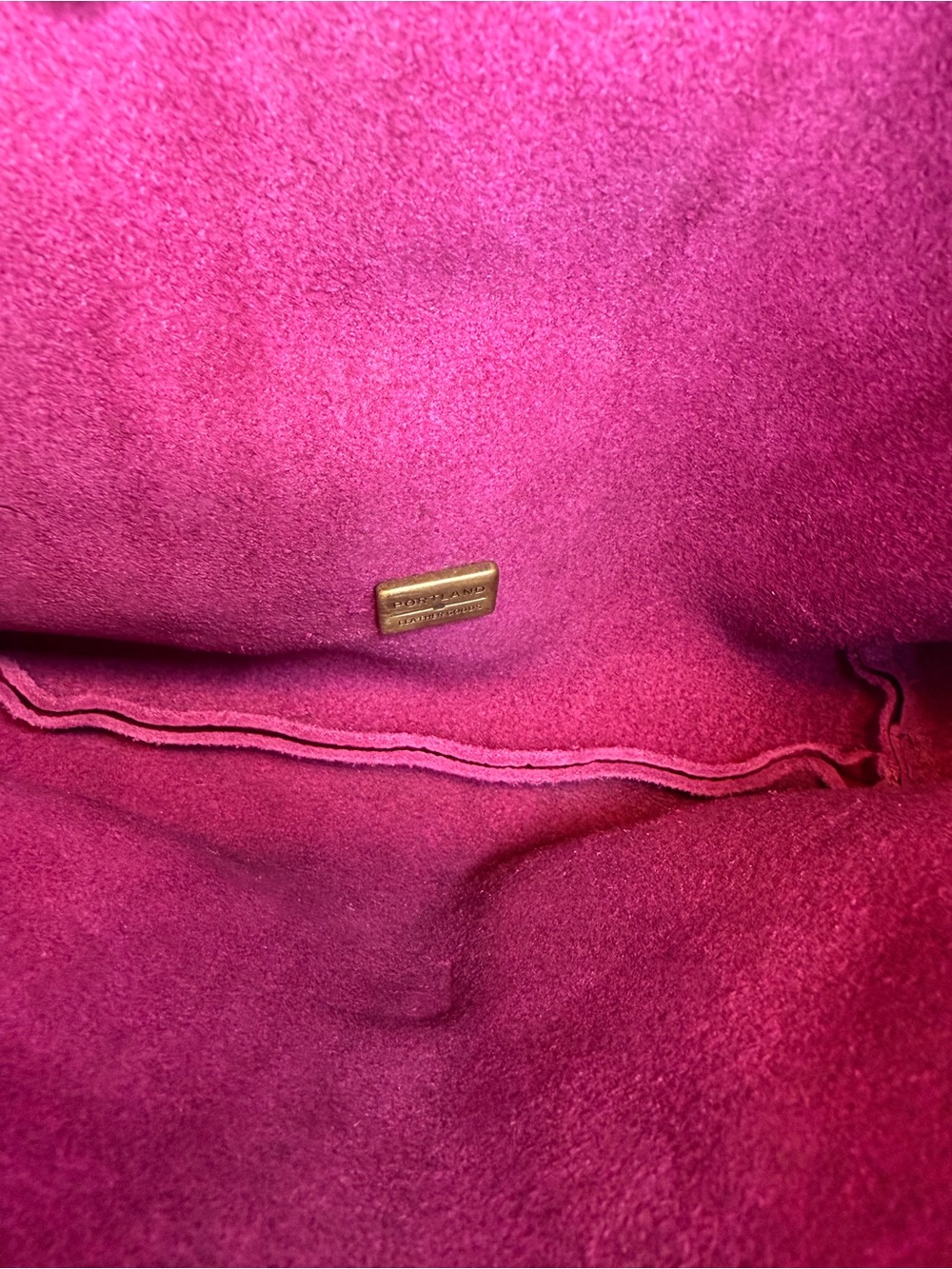 Portland Leather Goods Slouchy Shoulder Bag Orchid - Picture 6 of 10